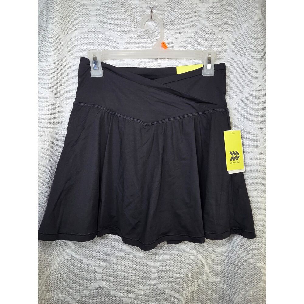 All in Motion Women's Black High- Rise Knit Skort
